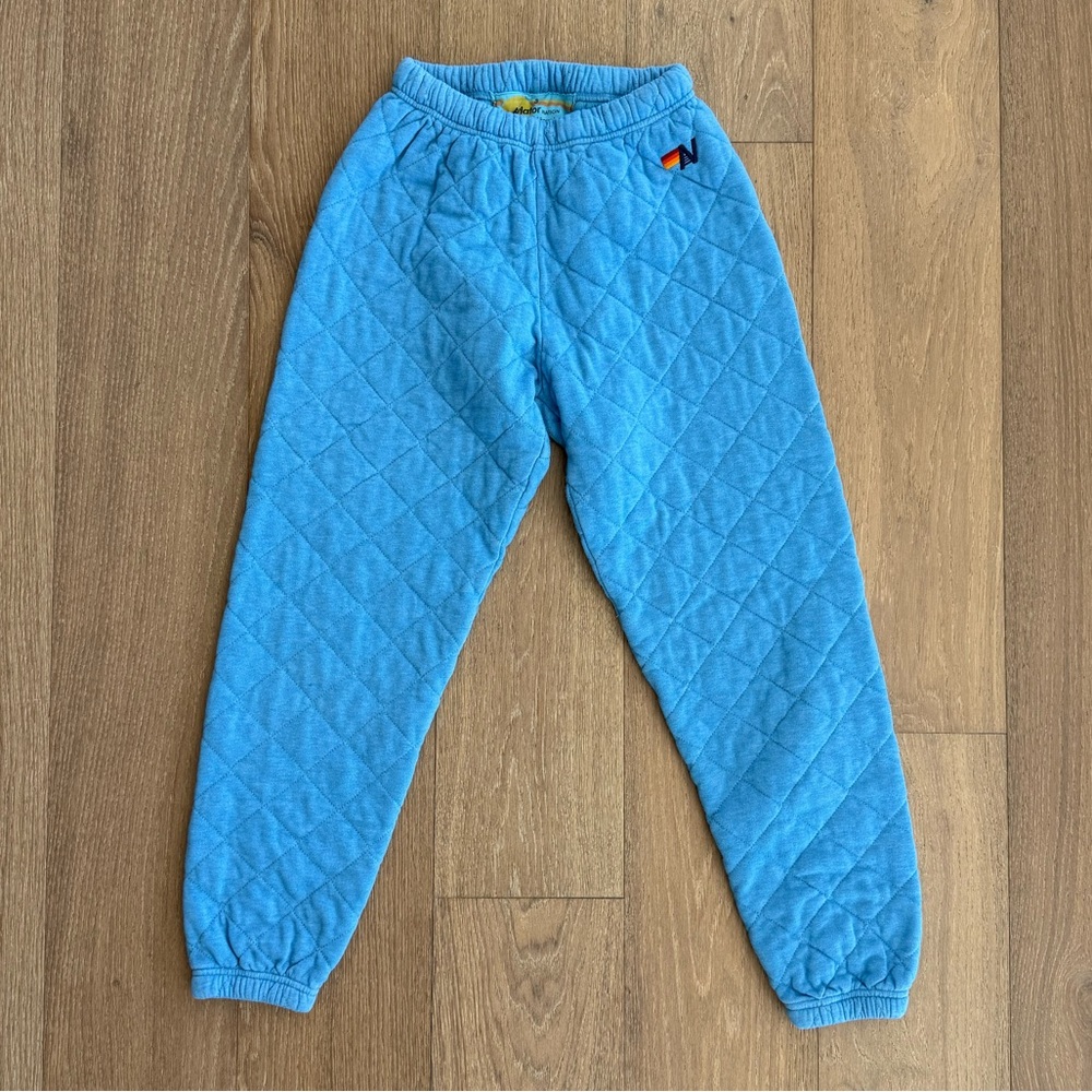 Aviator Nation Quilted Blue Jogger Pants - Picture 5 of 8